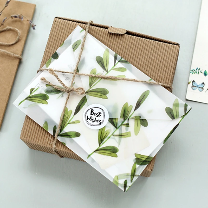 3 шт./партия каваи цветок серной кислоты бумажный конверт полупрозрачный