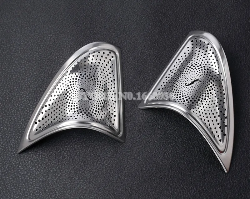 Внутренняя дверь автомобиля аудио динамик рамка Крышка отделка 2 шт. для Benz CLA C117