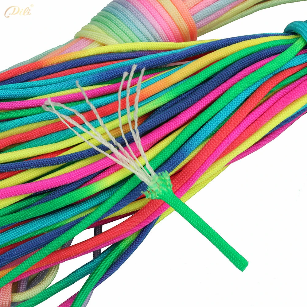 Новый 5 ММ Семь цветов градиентная веревка для зонта семь сердечников