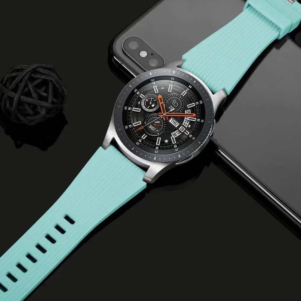 

20mm 22mm Silicone Strap Band For Samsung Galaxy Watch Active Gear S2 2 3 S3 Frontier 40mm 44mm 46mm 42mm Amazfit Sport Bracelet