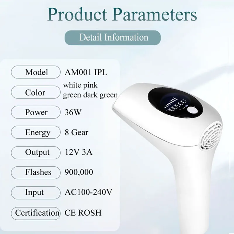 

999999 Flashes Laser Epilator IPL Permanent Photoepilator Hair Removal Depiladora Painless Electric Women Hair Remover