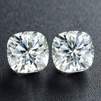 cushion brilliant hearts and arrows cut loose moissanite stones ef vvs1 excellent cut jewelry diy making material necklace rings