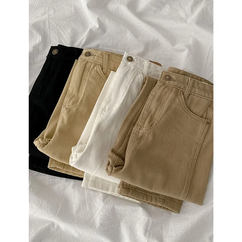 

Women's Jeans 2021 Y2k Spring New Retro Fashion Streetwear High Waist Denim Trouser E Girl Cotton Baggy Straight Pants For