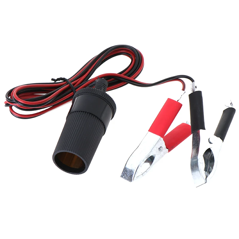 12V 150cm Car Cigarette Lighter Power Socket Adapter Battery to Terminal Clip-on Emergency Batery Line Light | Автомобили и
