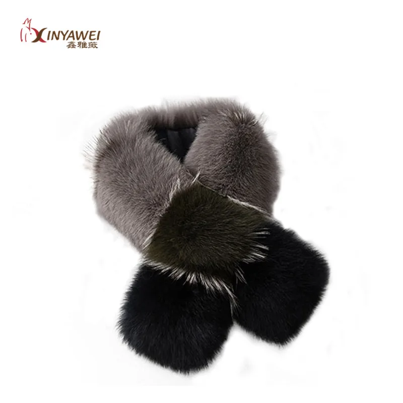 

2019 New Fashion Natural Fox Fur Scarf Plus Flower Fox Fur Collar Winter Ladies Coat Hat Accessories Warm Fur Collar.