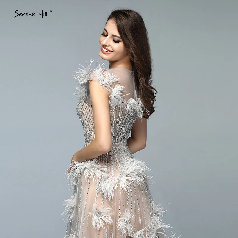 Сексуальные перьевые платья для выпускного вечера со стразами 2019 длина в пол
