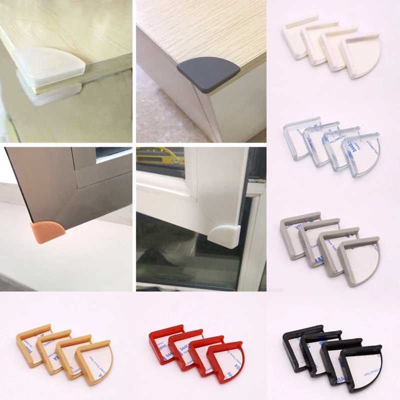 

4PC Table Corner Protector Corner Guard Anti Collision Angle Protection Cover Edge Safety Security Home Window Corner Protector