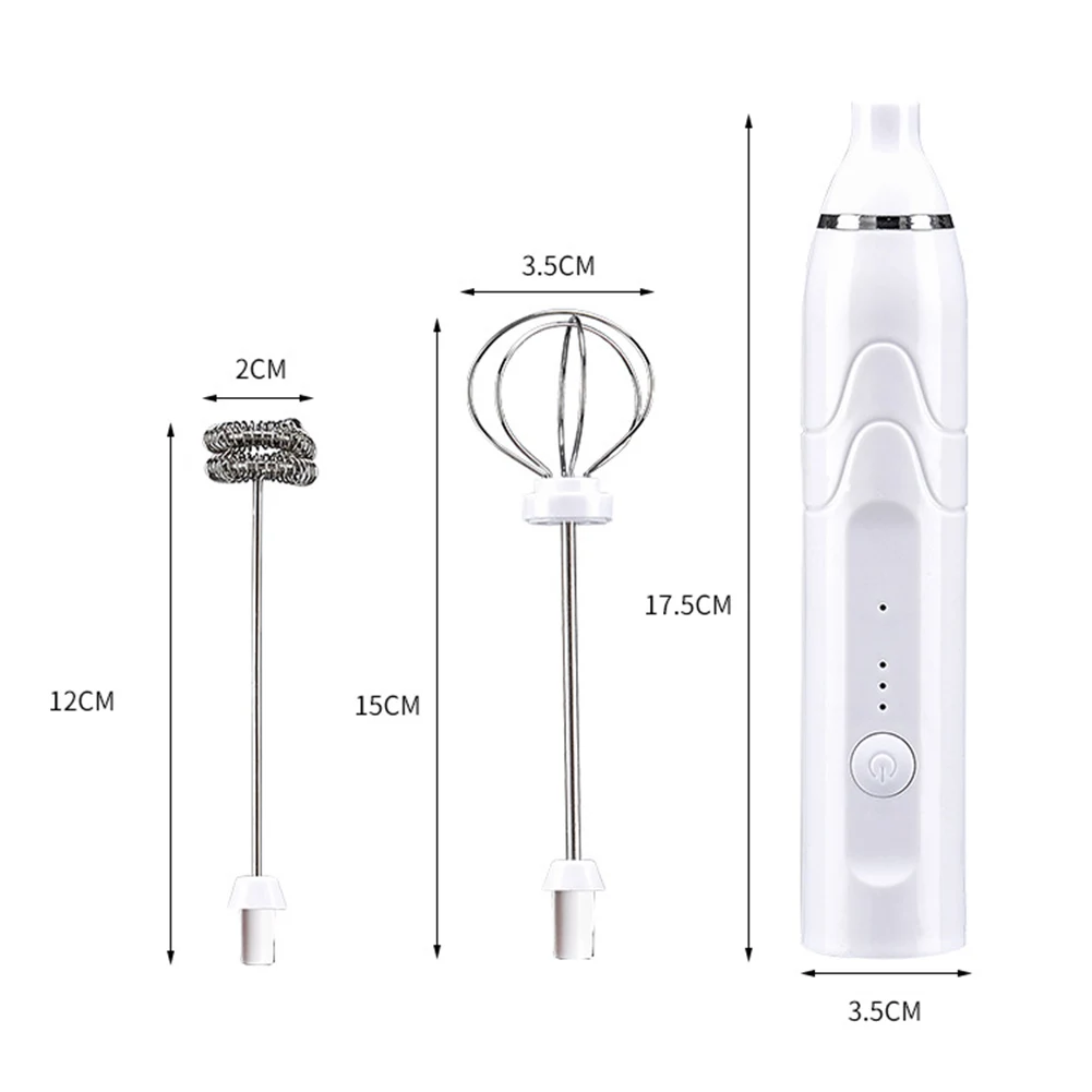 

3 Modes Electric Handheld Milk Frother Blender With USB Charger Bubble Maker Whisk Mixer For Coffee Cappuccino