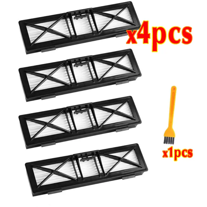 4pcs filter Запчасти для пылесоса HEPA фильтр для Neato Botvac подключенный D серии 945-0215 D3 D4 D5 D6 D7 D70 D75 D80 D85 фильтры Замена - Цвет: 4pcs filter