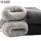 Мужские шерстяные носки, утепленные термоноски, мужские зимние теплые мягкие короткие носки, однотонные удобные высококачественные повседневные мужские носки, шерстяные