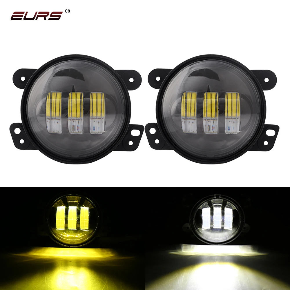 EURS 4 дюймовый круглый светодиодный противотуманный светильник Wrangler