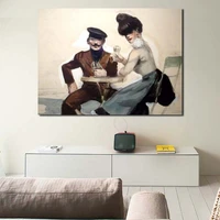edwardor hopper couple drinking canvas painting print living room home decoration modern wall art oil painting poster pictures