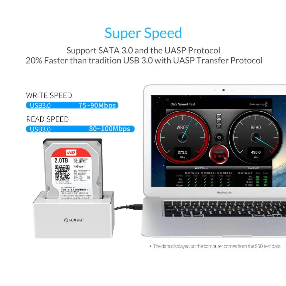 ORICO чехол для жесткого диска 2 5 'Ɖ 5'' док станция SATA к USB 3 0 Корпус поддержка