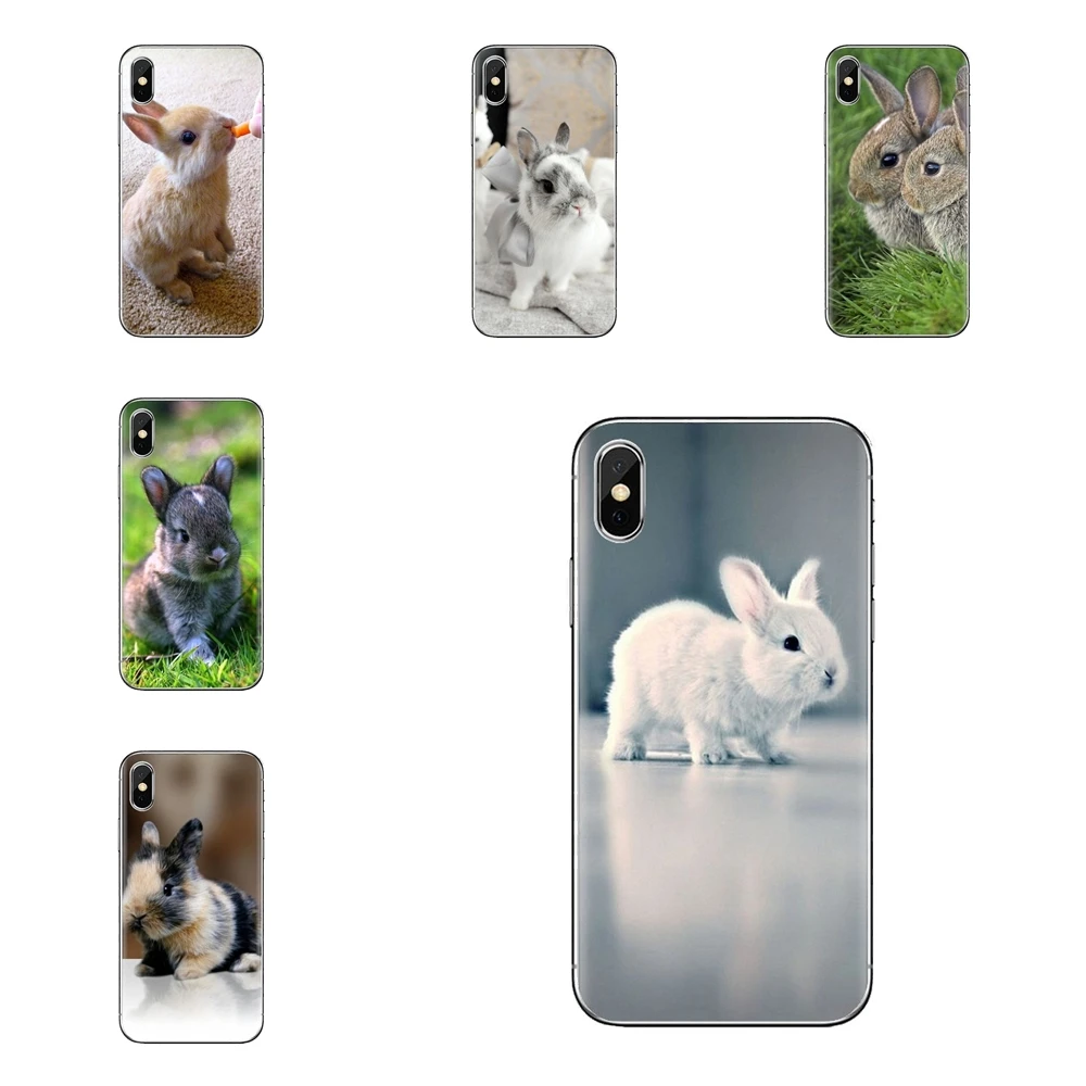 Силиконовый чехол для телефона белый серый детский постер с кроликами samsung Galaxy S3