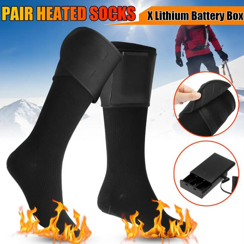 

Warmer Socks Electric Heated Socks Rechargeable Battery For Women Men Winter Outdoor Skiing Cycling Sport Heate