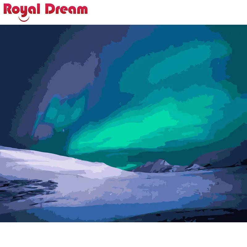 Картина Аврора бореальница для самостоятельной раскраски Раскраска по номерам