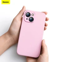 baseus silica gel phone case for iphone 13 pro lens protector cellphones case for iphone 13 pro max back phone cover case case