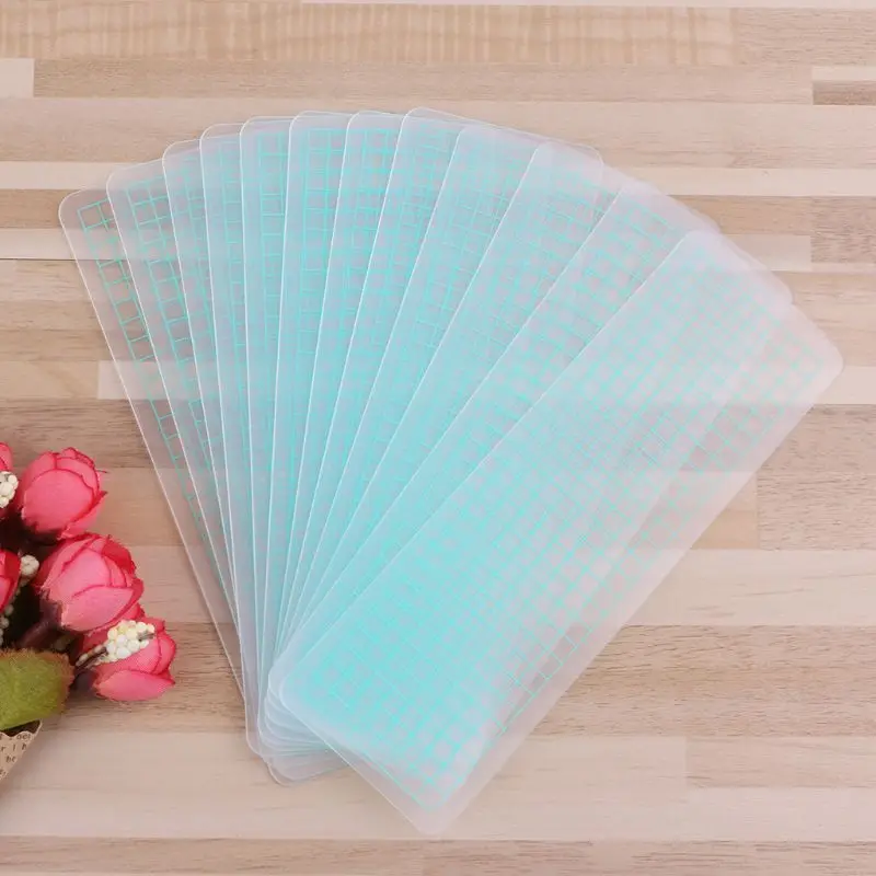 

12Pcs PVC Washi Tape orage Bookmark Washi Tape Separate Oice School plies Grid Tape Sub-board Arc corners Look For Convenience