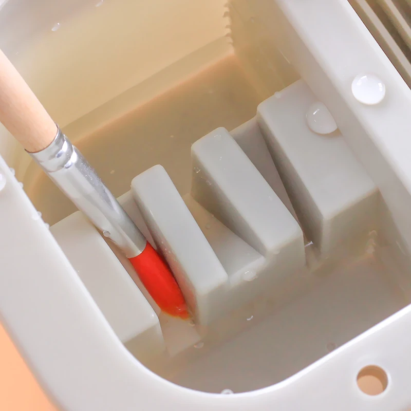 Складное ведро для мытья краски с художественной палитрой многофункциональные
