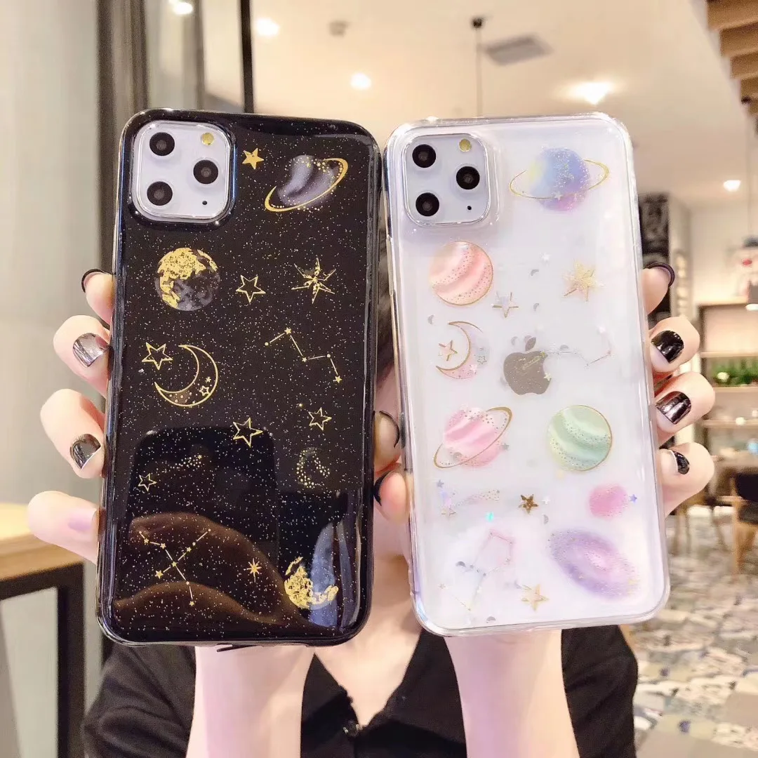 glitter planet star case for huawei p40 p30 p20 p10 p9 p8 lite 2017 p smart z plus 2019 mate 10 20 x 30 pro soft silicone cover free global shipping