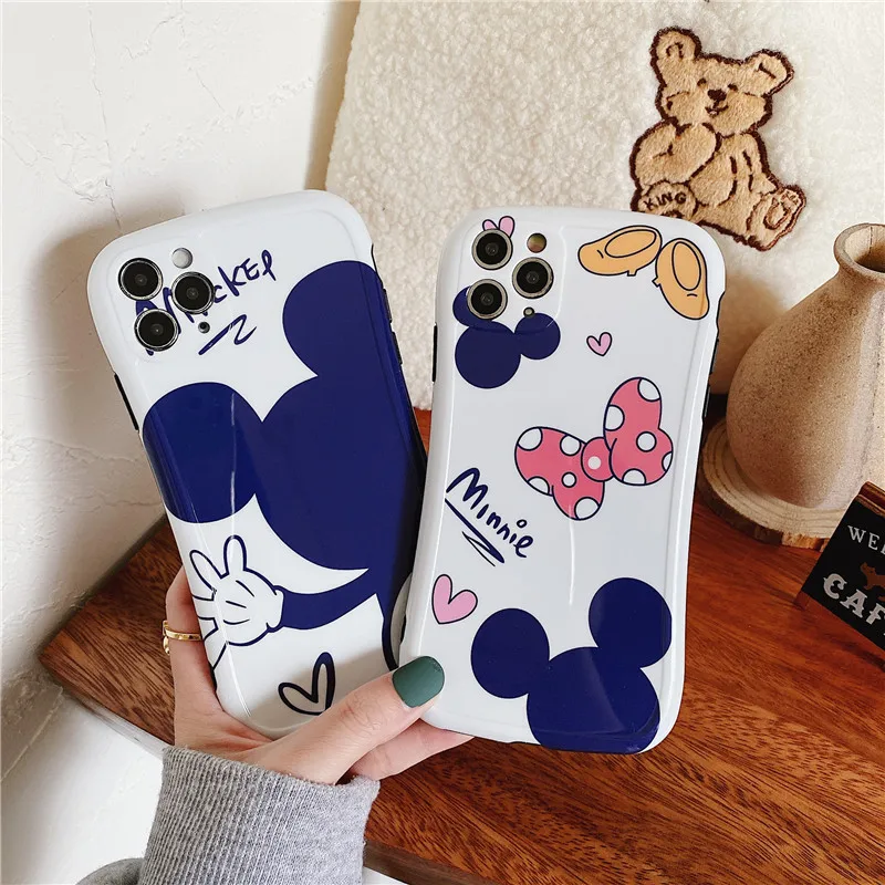 

Kawaii Mouse Phone Cases For iPhone 12 ProMax 11 Pro Xr XsMax 7 8 Plus 12 Mini Cute Protection Silicone Cover Case Wholesale