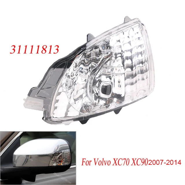 Индикатор для зеркала света для Volvo Xc70 Xc90 2007- правое зеркало заднего вида поворотник световой индикатор угловая лампа объектив