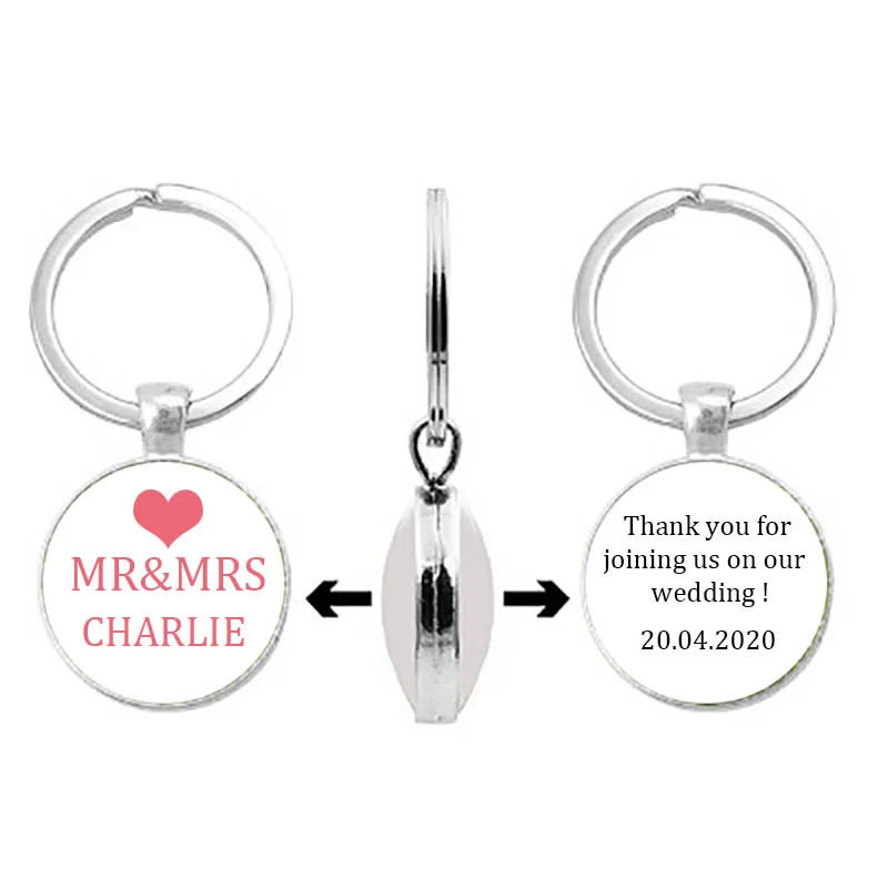 Брелок из сплава и стекла с индивидуальным логотипом подарок для гостей на день