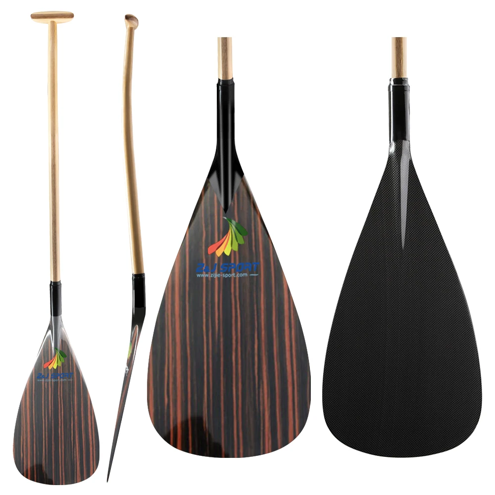 Z & J спортивные Новый Гавайи Тип Гибридный Аутригер каноэ OC Paddle с деревянного