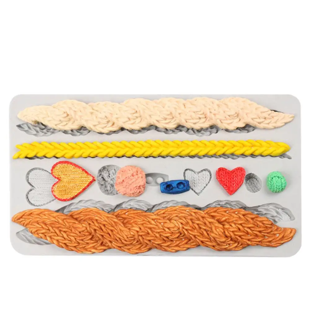 DIY кабельная силиконовая форма для помадки помадка торта шоколадное печенье