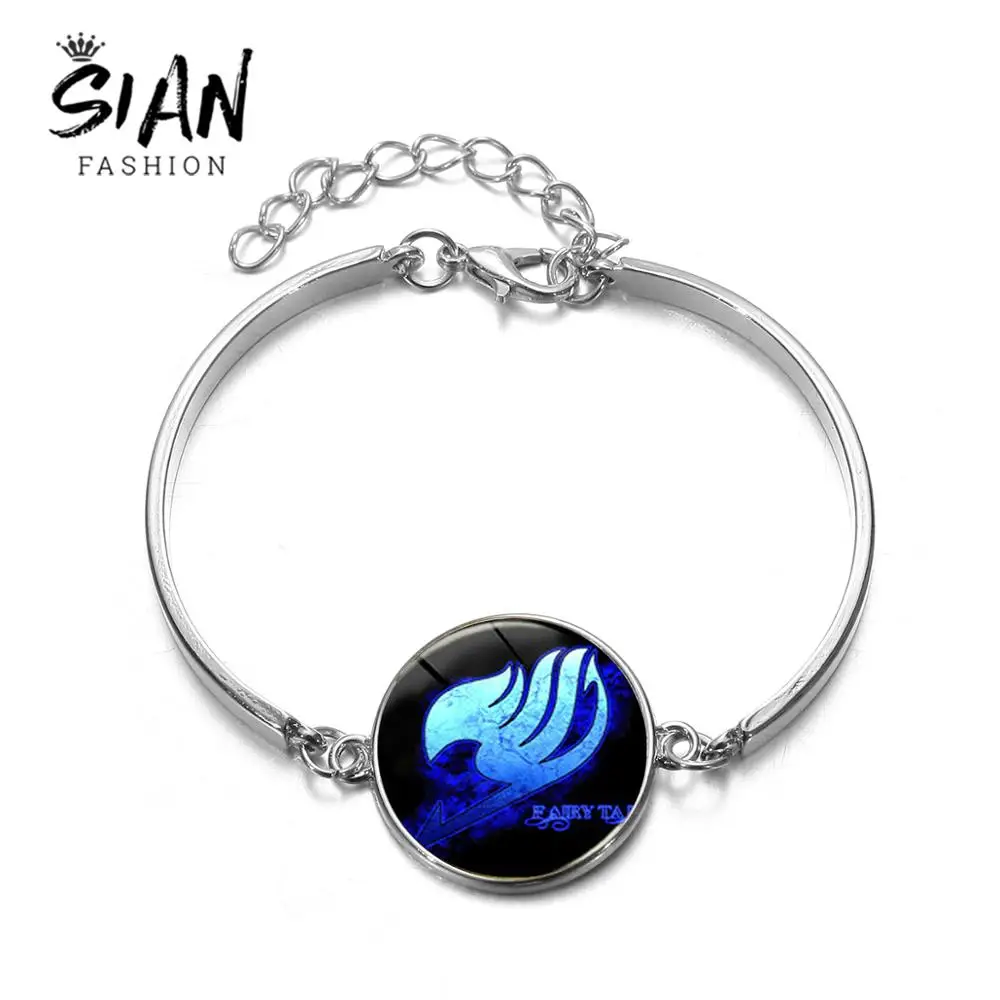 Азиатских Мода Fairy Tail Логотип Браслет-цепочка с рисунком из аниме (Guild) знаки