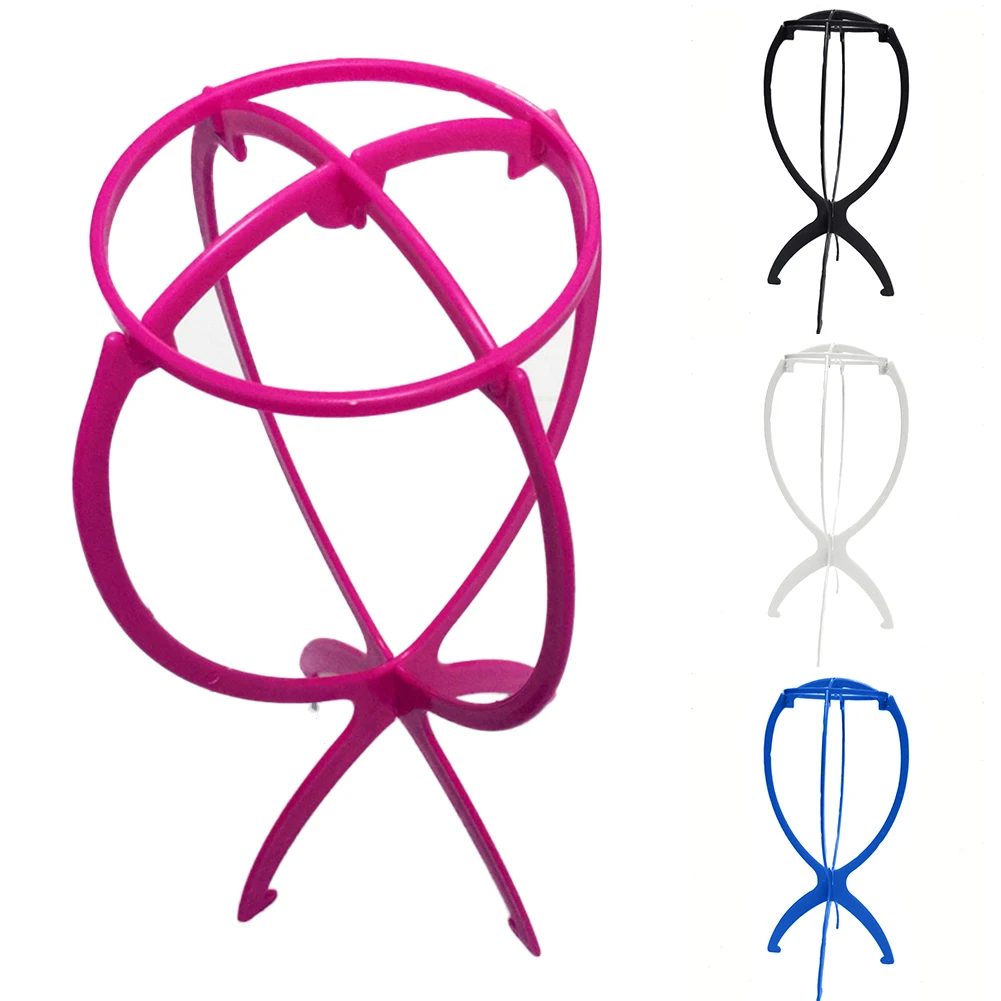 Цветные регулируемые подставки для парика пластиковые держатели головы 18x36 см