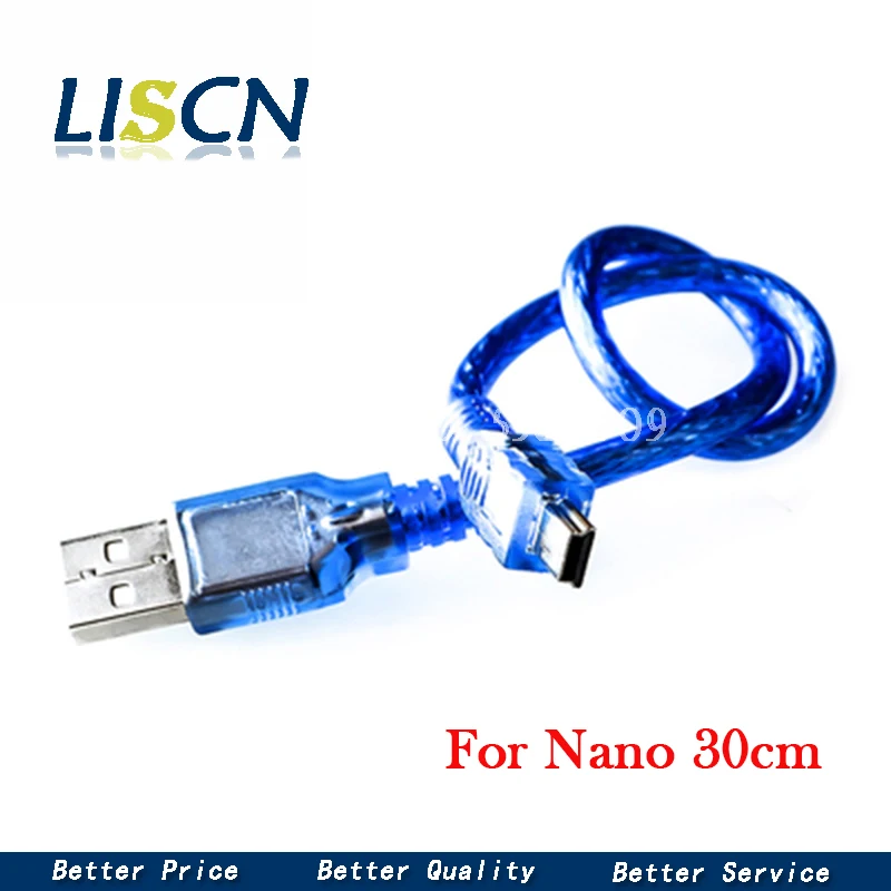 30 см USB кабель для Uno r3/Nano/MEGA 2560/Leonardo/Pro micro/DUE Blue высокого качества USB/Mini USB/Micro 0 3 m Arduino