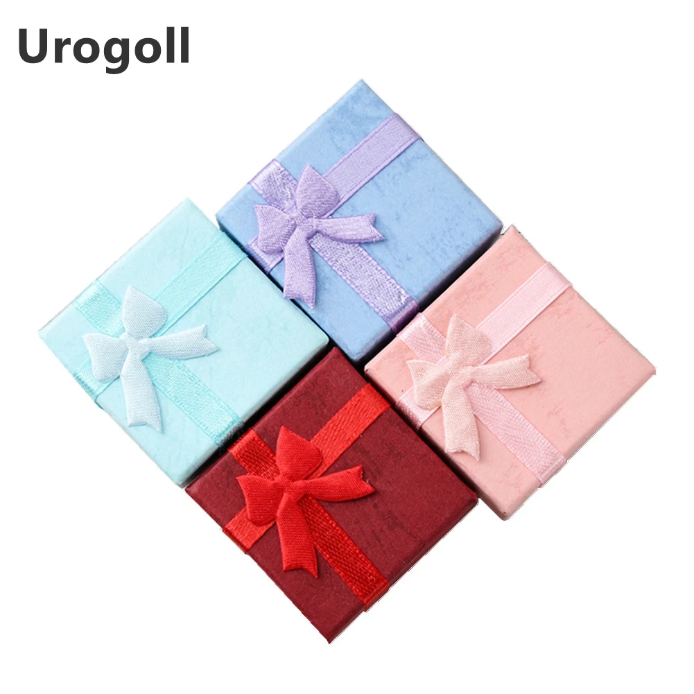 Шкатулка для ювелирных украшений карамельных цветов 48 шт./лот коробки сережек