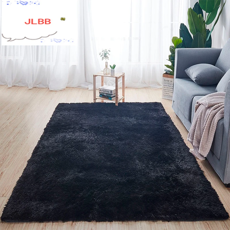 Ковер для гостиной с длинным ворсом из шелка и шерсти мягкий удобный хлопка