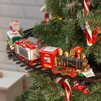 christmas tree electric train set attaches to your tree sounds lights christmas gift toy battery operated