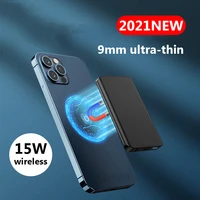 power bank ultra thin 15w magnetic wireless mobile phone battery powerbank fast charger for iphone 12 13 pro max xiaomi samsung