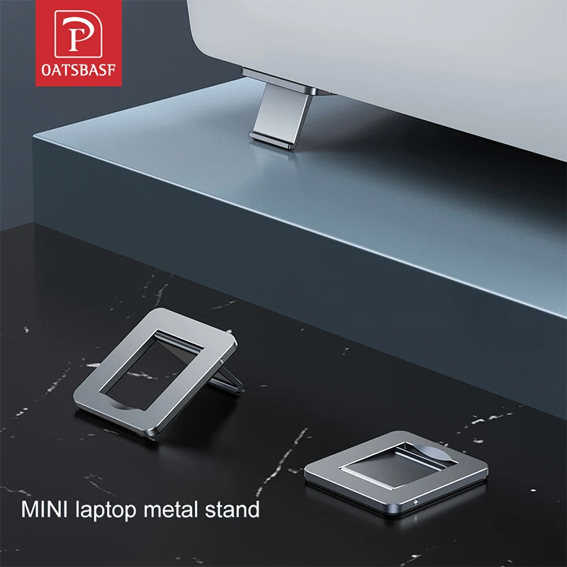 

Mini Portable Invisible Laptop Metal Holder Adjustable Cooling Stand Foldable Multifunctional Holder 1Pair for Laptop Notebook