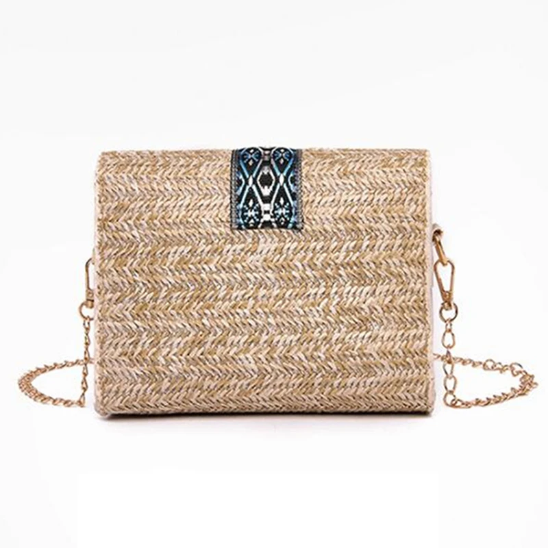 

Женская маленькая соломенная сумка Bolsos Mujor, плетеная Сумка из ротанга, женские летние плетеные сумки через плечо, Женская плетеная сумка руч...
