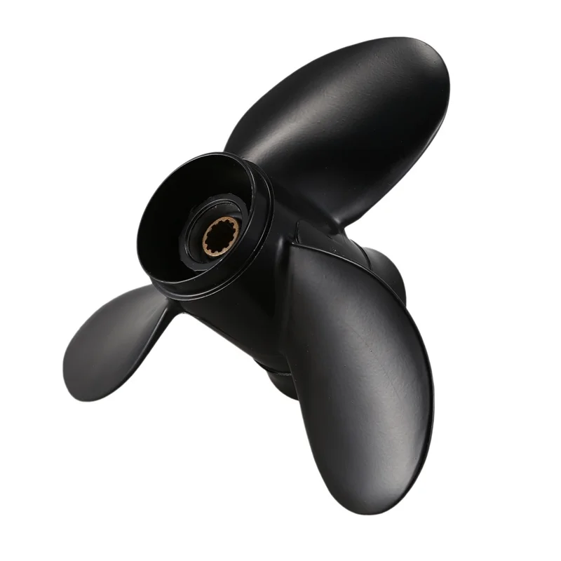 

8.9*8.5 Black Boat Outboard Propeller for Tohatsu 2 Stroke 9.8HP Aluminum Alloy 3B2-64517-0 Boat Motor