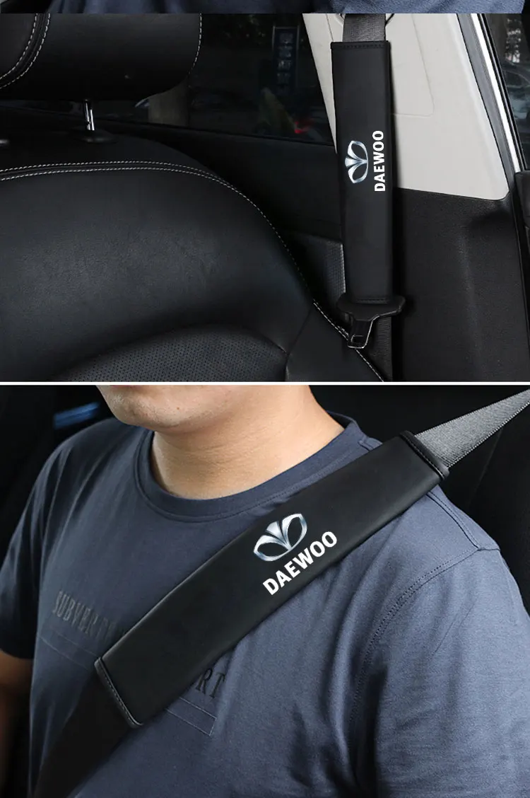 1 пара кожаная накладка для ремня безопасности автомобиля ремни плечевые задние