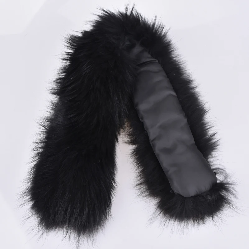 Для мужчин Wo s натуральной меховой воротник Ширина с натуральным мехом енота