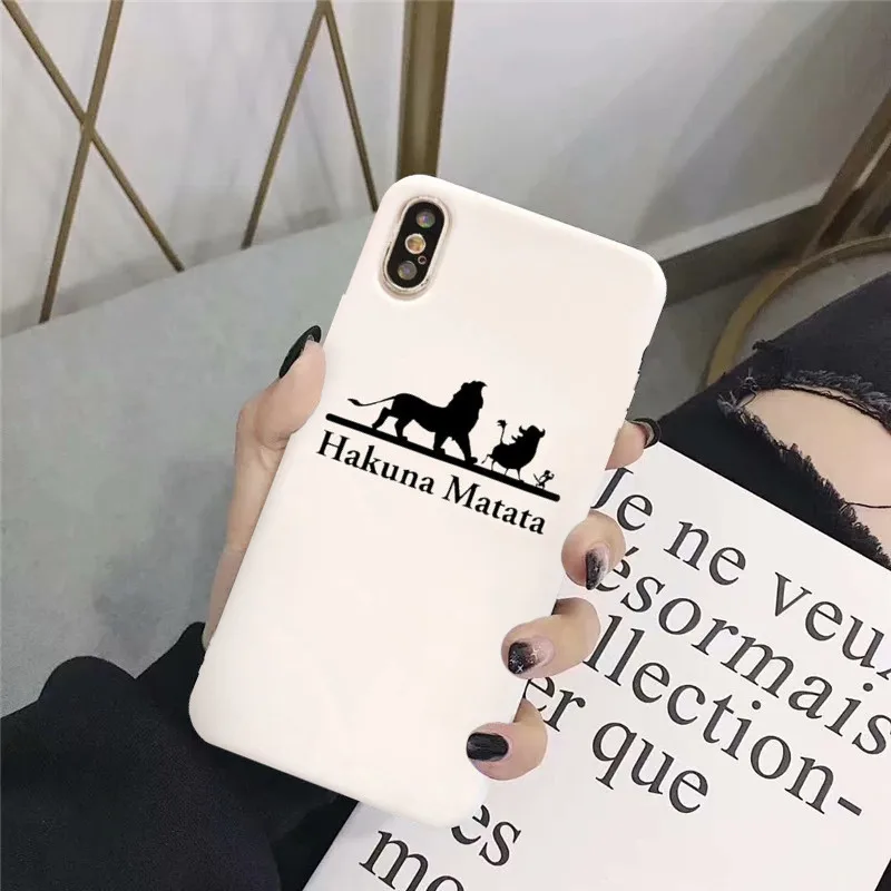 Style 8 GYKZ Cool Lion King Pumba чехол для iPhone XS MAX X XR 11 Pro 7 8 6 6s Plus Hakuna матовый Мягкий силиконовый чехол для телефона Fundas - Цвет: Style 8