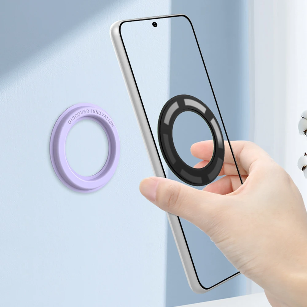 Магнитный кольцевой держатель MagSafe для iPhone 12 13 mini Pro Max Galaxy Note 20 HUAWEI Mate 30, настенное крепление, магнитная подставка для телефона - изображение