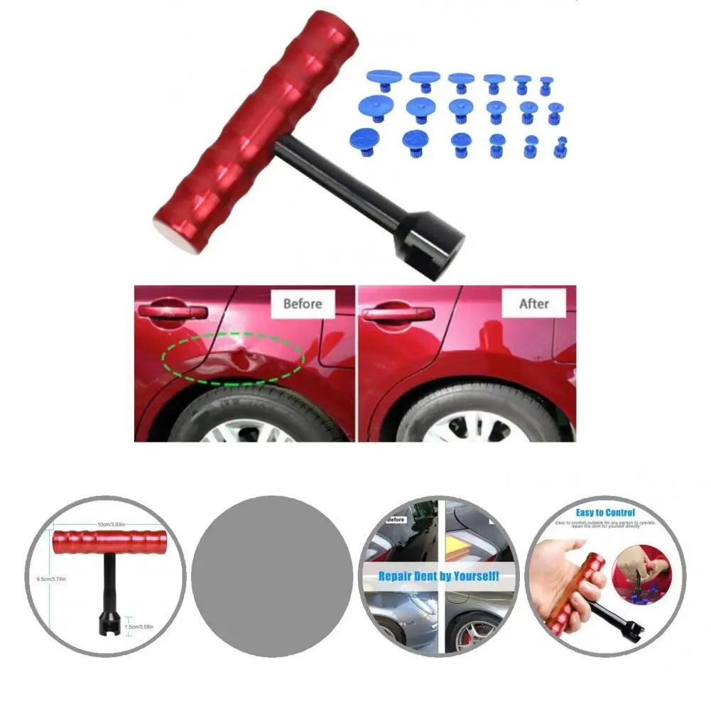 

19Pcs/Set Dent Puller Superior Strength Hail Removal Puller Hammer Puller Paintless Dent Lifter Tool