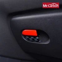 car glove box handle decoration storage box cover sticker for mini one cooper s f55 f56 car styling accessories