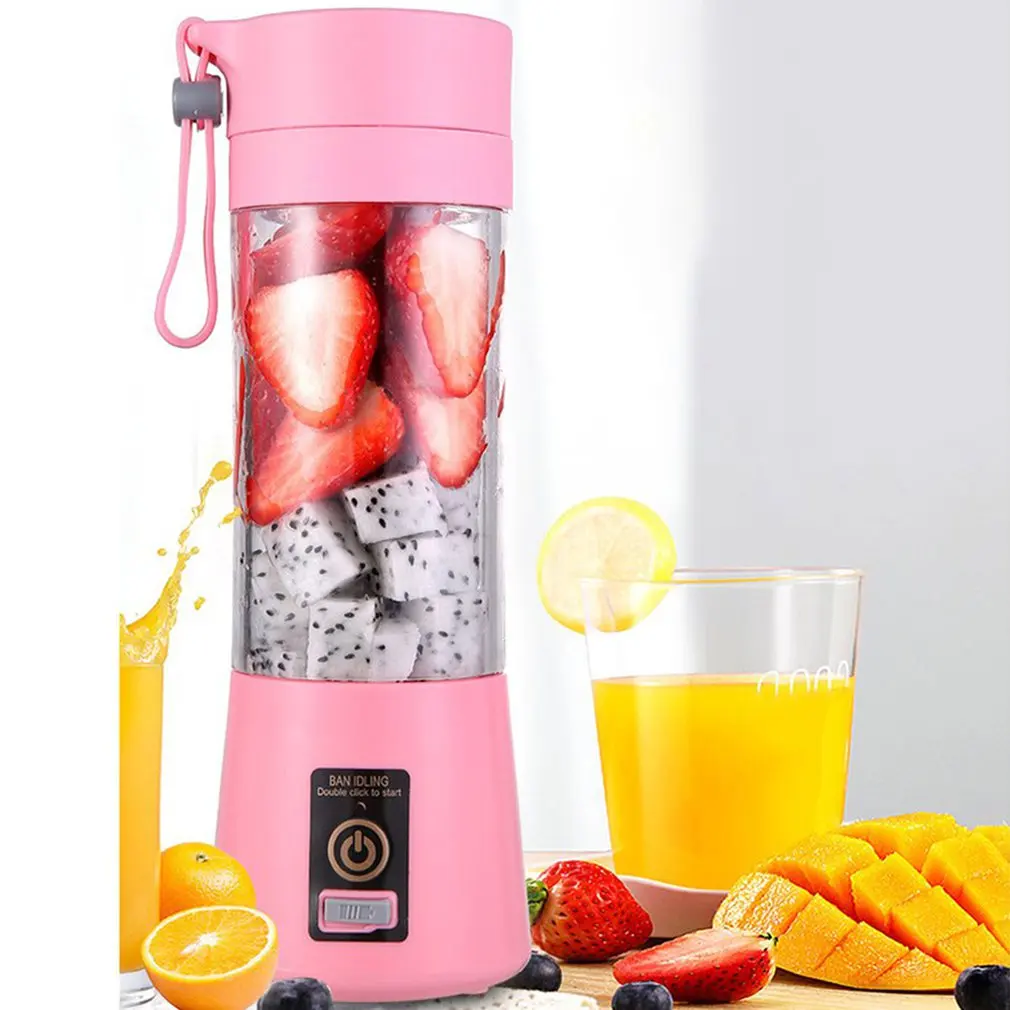 

6 Blade Blender Electric Fruit Juicer Handheld Smoothie Maker Stirring Mixer USB Rechargeable Mini Food Processor Juice Cup