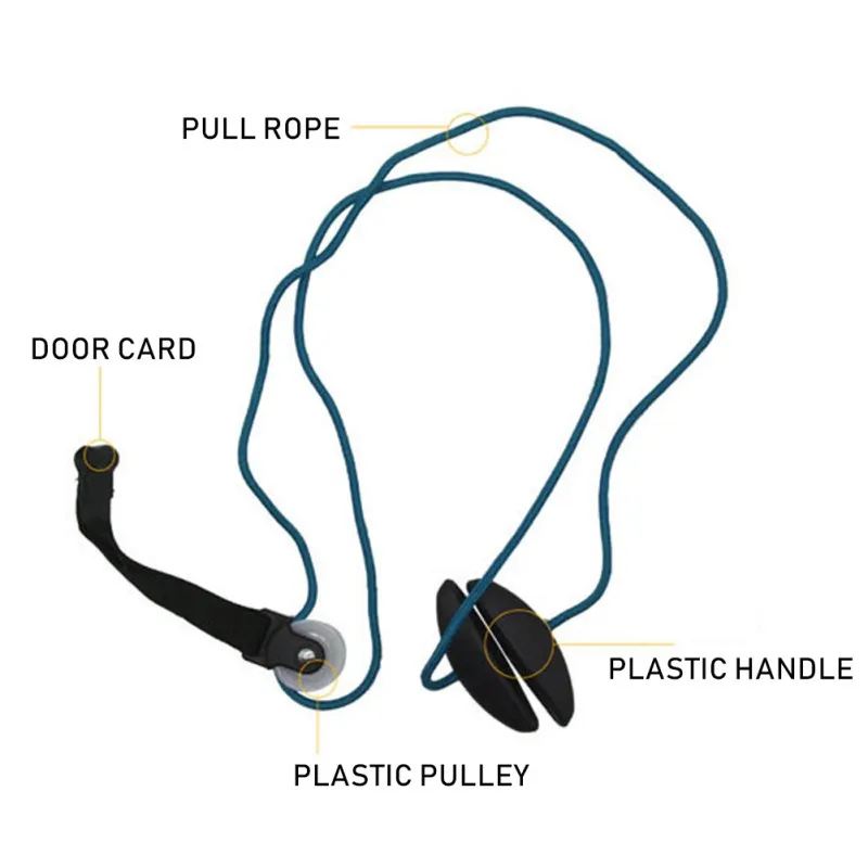 Шкив с веревкой и дверным ремнем для замороженных плечевых упражнений