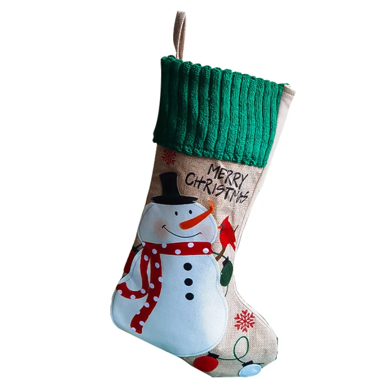 

Рождественские товары, яркий Санта-Клаус, рождественские чулки, ботинки, рождественский подарок, мешок для конфет, Рождественское украшени...