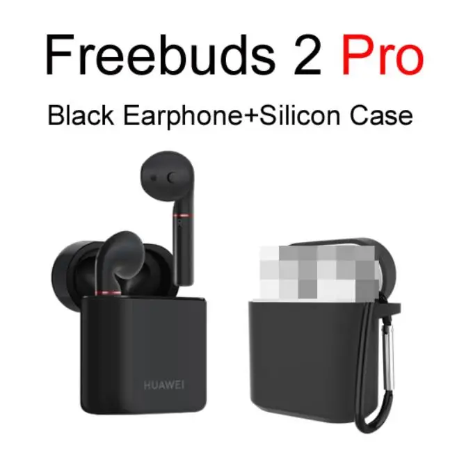 2 Pro-blk n blk case HUAWEI FreeBuds 2 FreeBuds 2 Pro Bluetooth 5,0 Беспроводные наушники с микрофоном Музыка сенсорный водонепроницаемый гарнитура двойной кран управление - Цвет: 2 Pro-blk n blk case