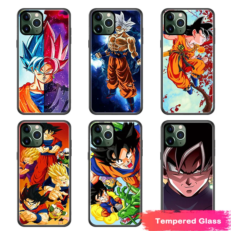 

Dragon Ball Anime Vegeta Tempered Glass Phone Case Cover For IPhone 513mini 13Pro 11 12 13 Pro Max Xr X Xs Pro Max Se 2020